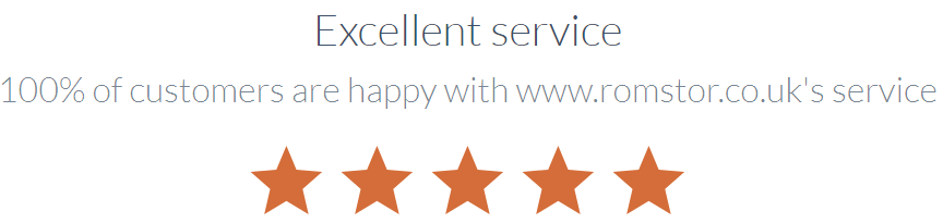 Romstor 100% customer satisfaction 100% customer satisfaction with www.romstor.co.uk