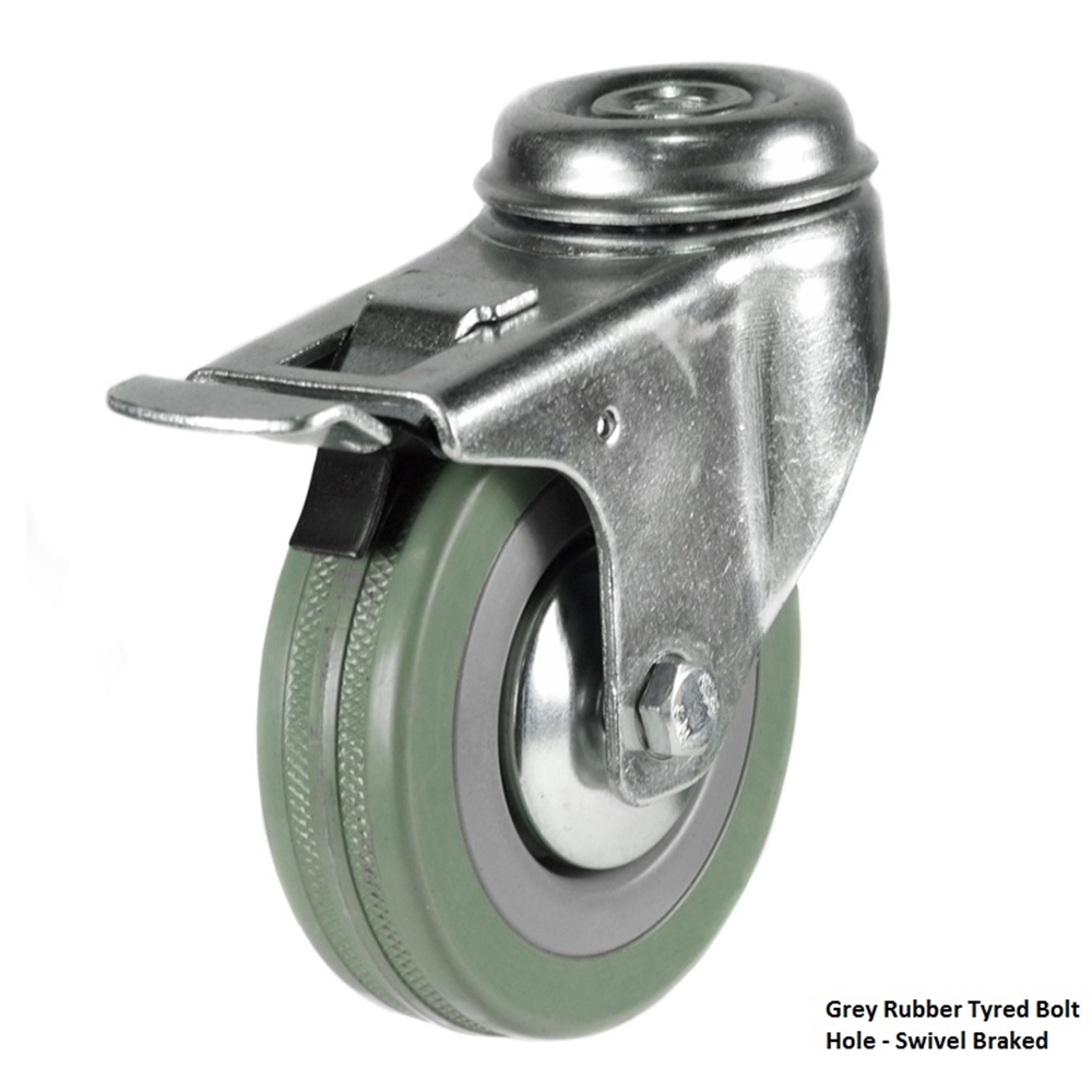 Light duty bolt hole castors