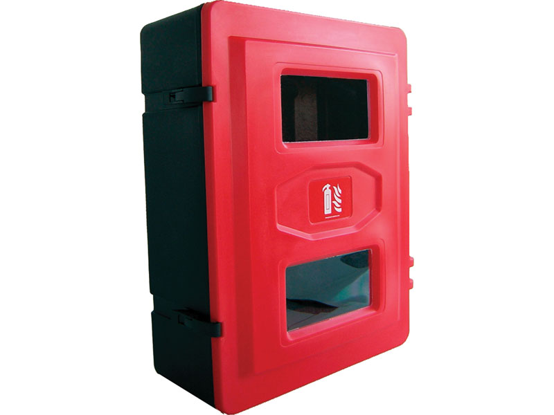 Double extinguisher cabinet
