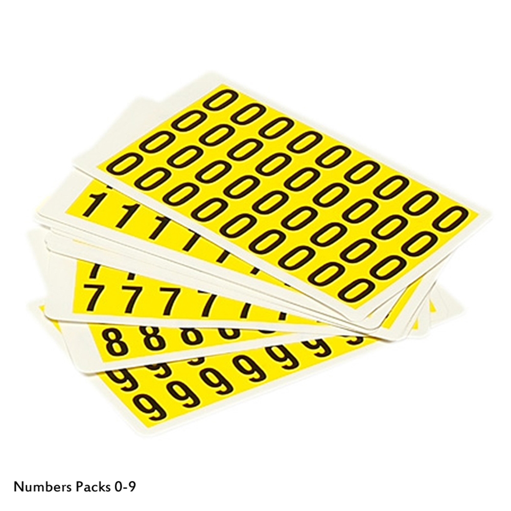self adhesive numbers pack