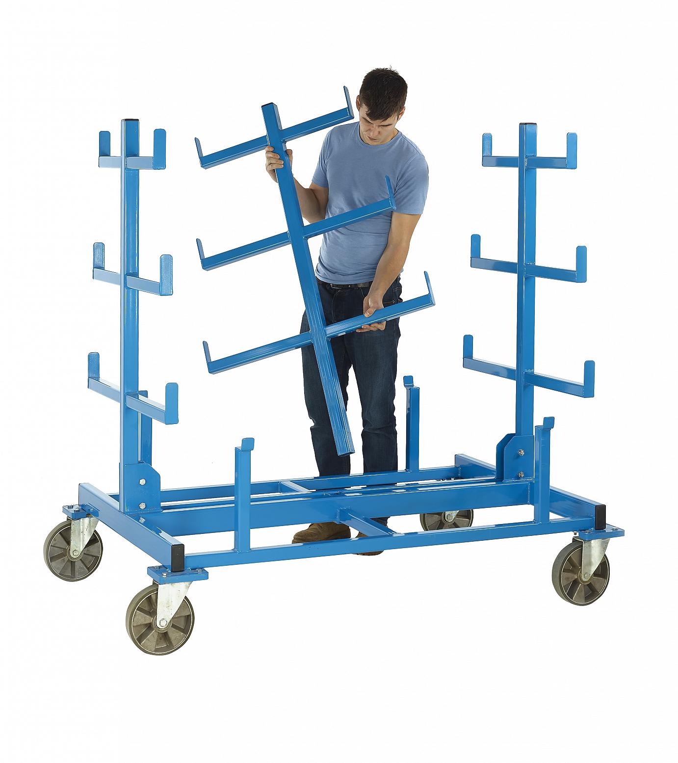 Heavy Duty Mobile Bar Storage Rack