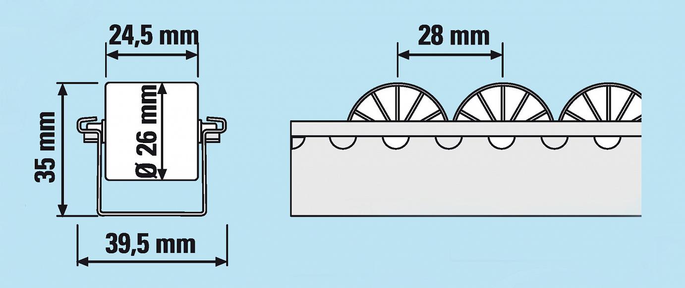 Light Duty Roller Tracks
