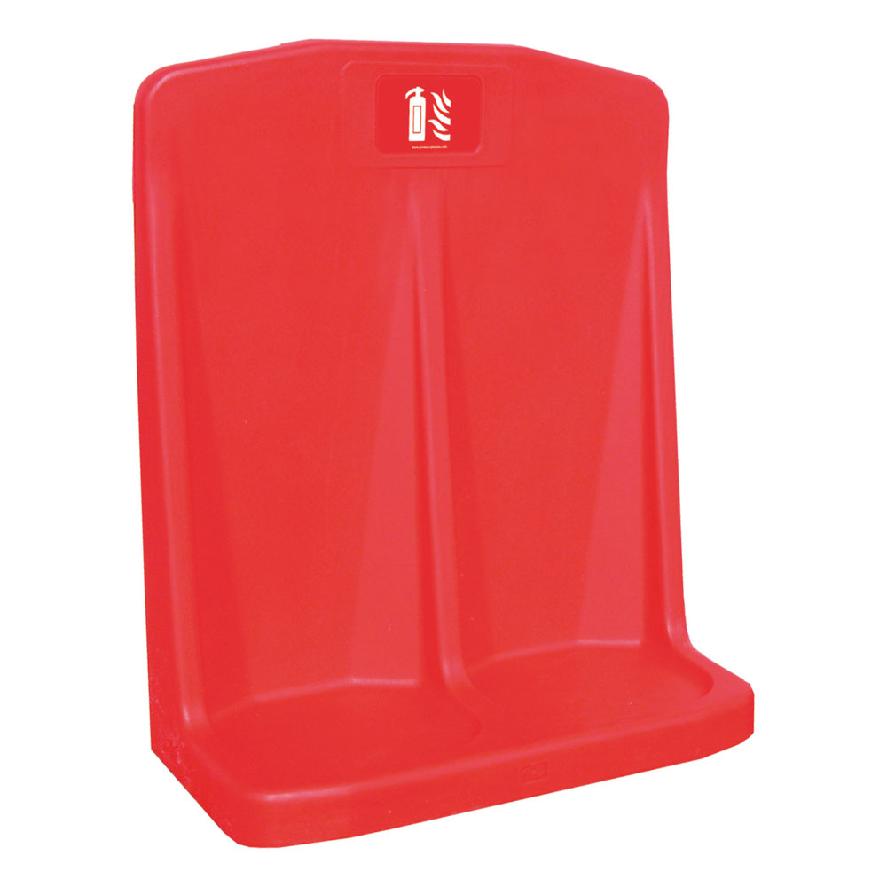 double extinguisher stand