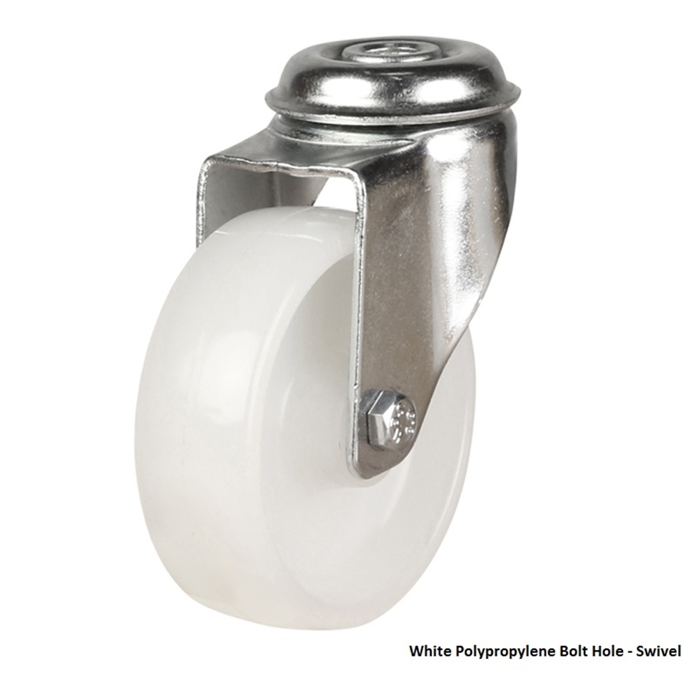 Light duty bolt hole castors