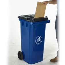 Wheeled BIns with Letter Slot Lid