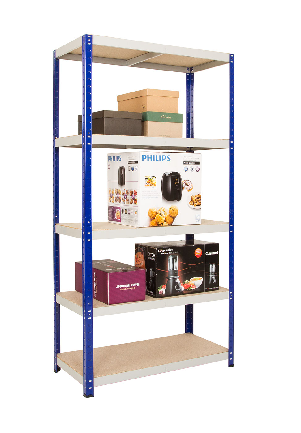 Clicka Blue/Grey Shelving