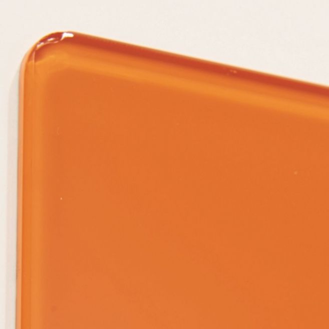 Orange Coloured Glass Writing Boards