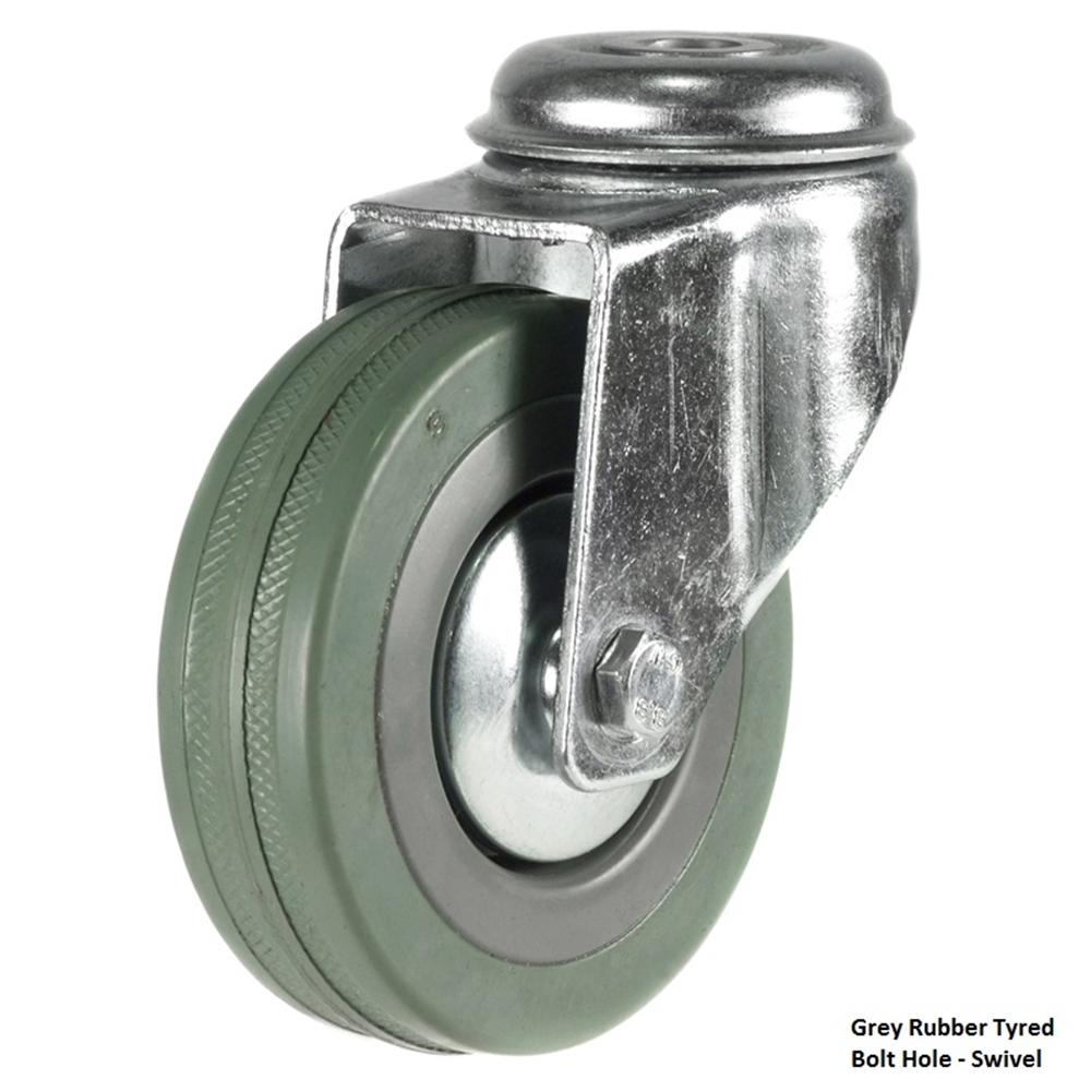 Light duty bolt hole castors