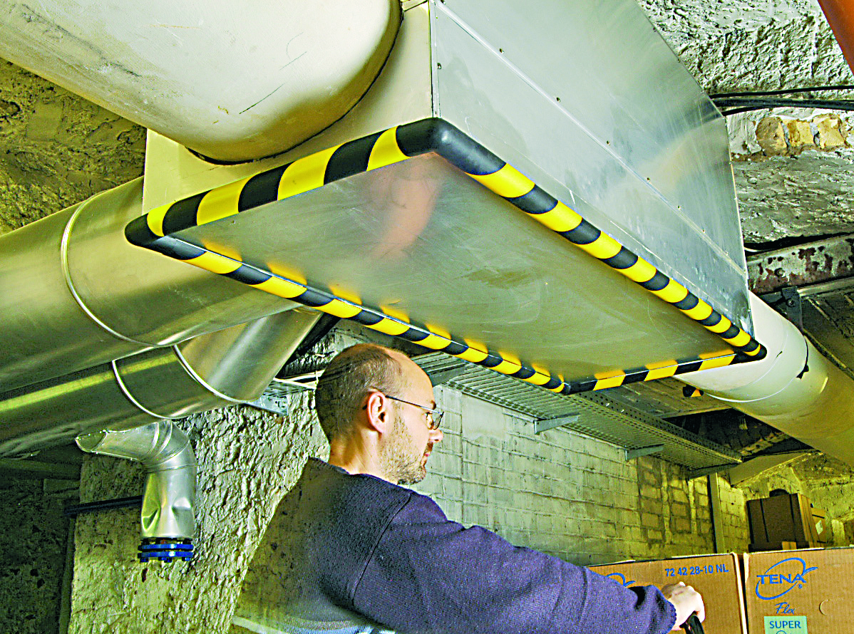 impact tape being used