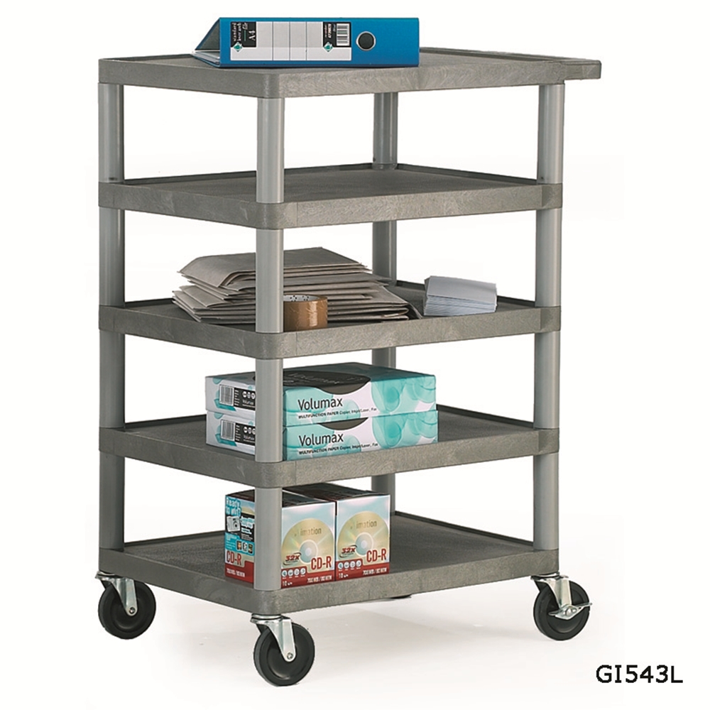 Grey Shelf Trolleys