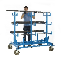 Heavy Duty Mobile Bar Storage Rack