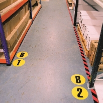 Floor identification markers