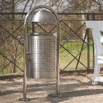 Tilting Outdoor Litter Bin