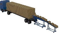 Trailer Conveyor where no loading dock available