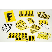 self-adhesive numbers & letters