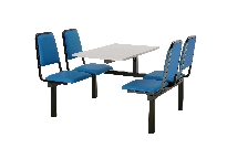 Canteen Tables with Upholstered Seats